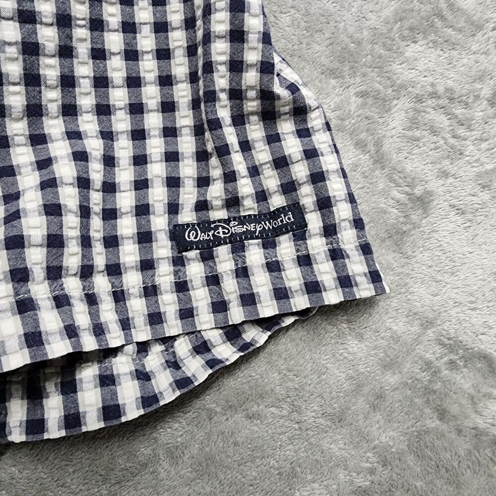 Walt Disney World Men's Mickey Mouse Blue & White Striped Shirt Size L - Picture 6 of 13